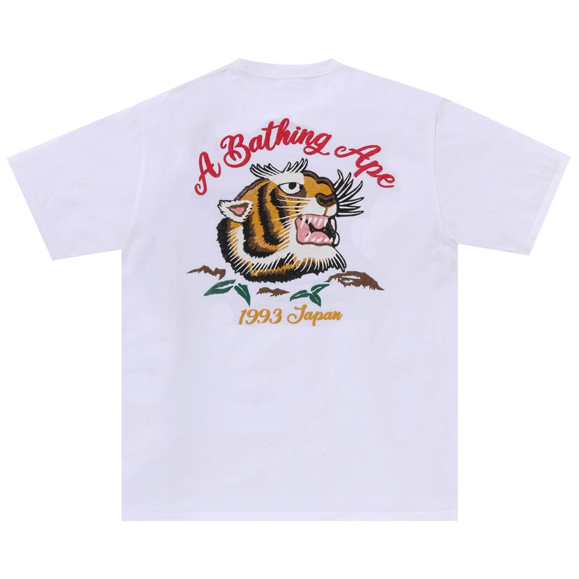 BAPE Embroidery Style Souvenir Logo Tee 'White' - 2