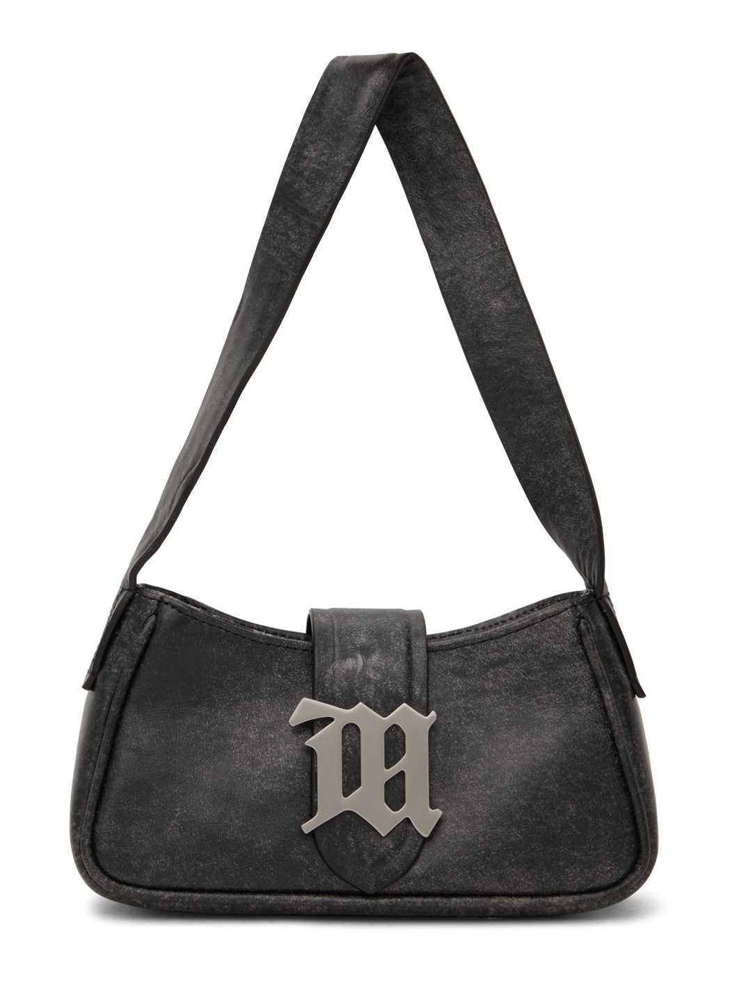 Gray Leather Mini Bag - 1