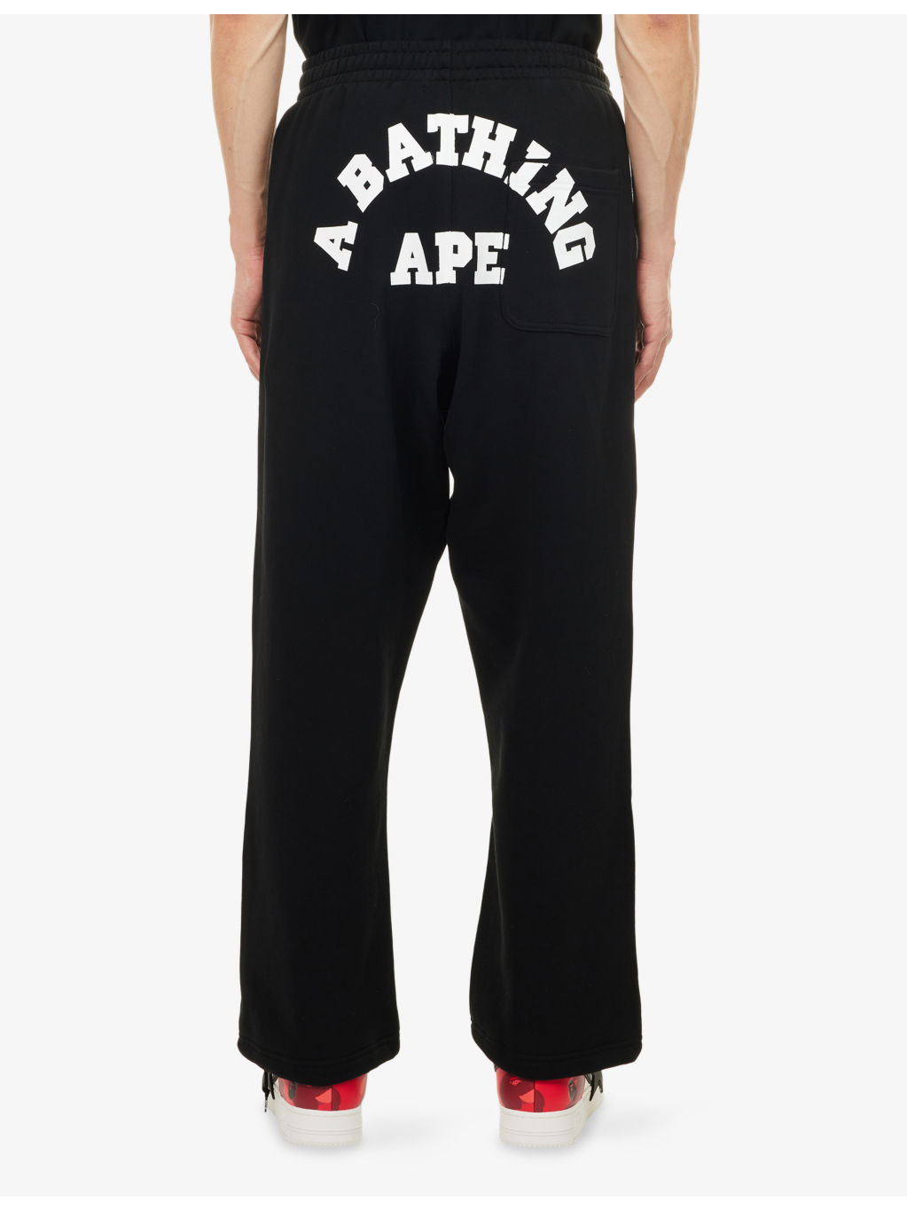 Bape College Cotton Jogging Bottoms - 4