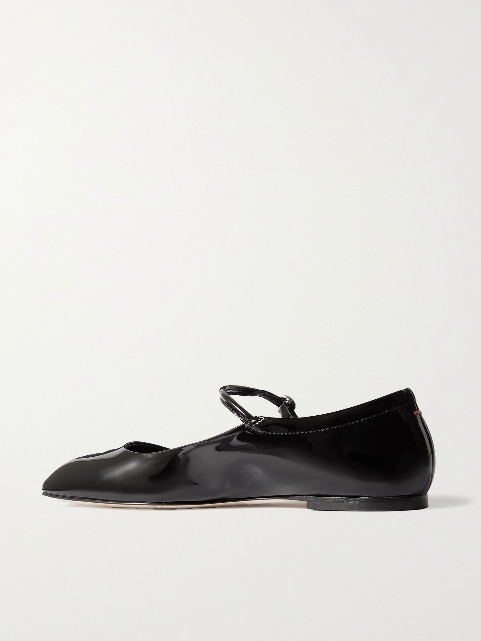 Uma patent-leather Mary Jane ballet flats Black - 3