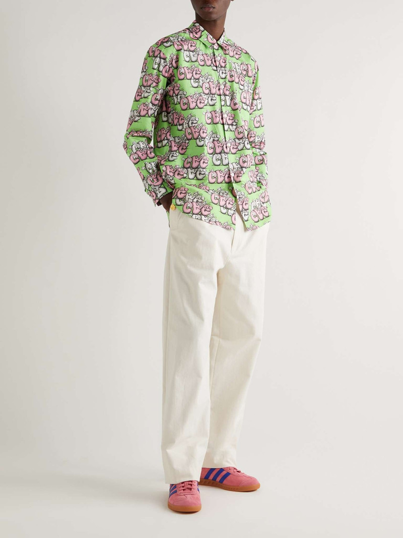 Comme des Garçons SHIRT + KAWS Printed Cotton-Poplin Shirt outlook