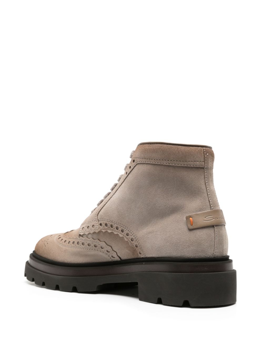 suede brogue boots - 3