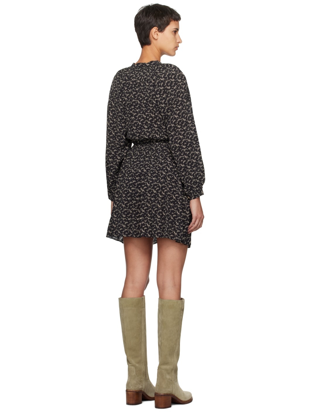 Black Amandine Minidress - 3