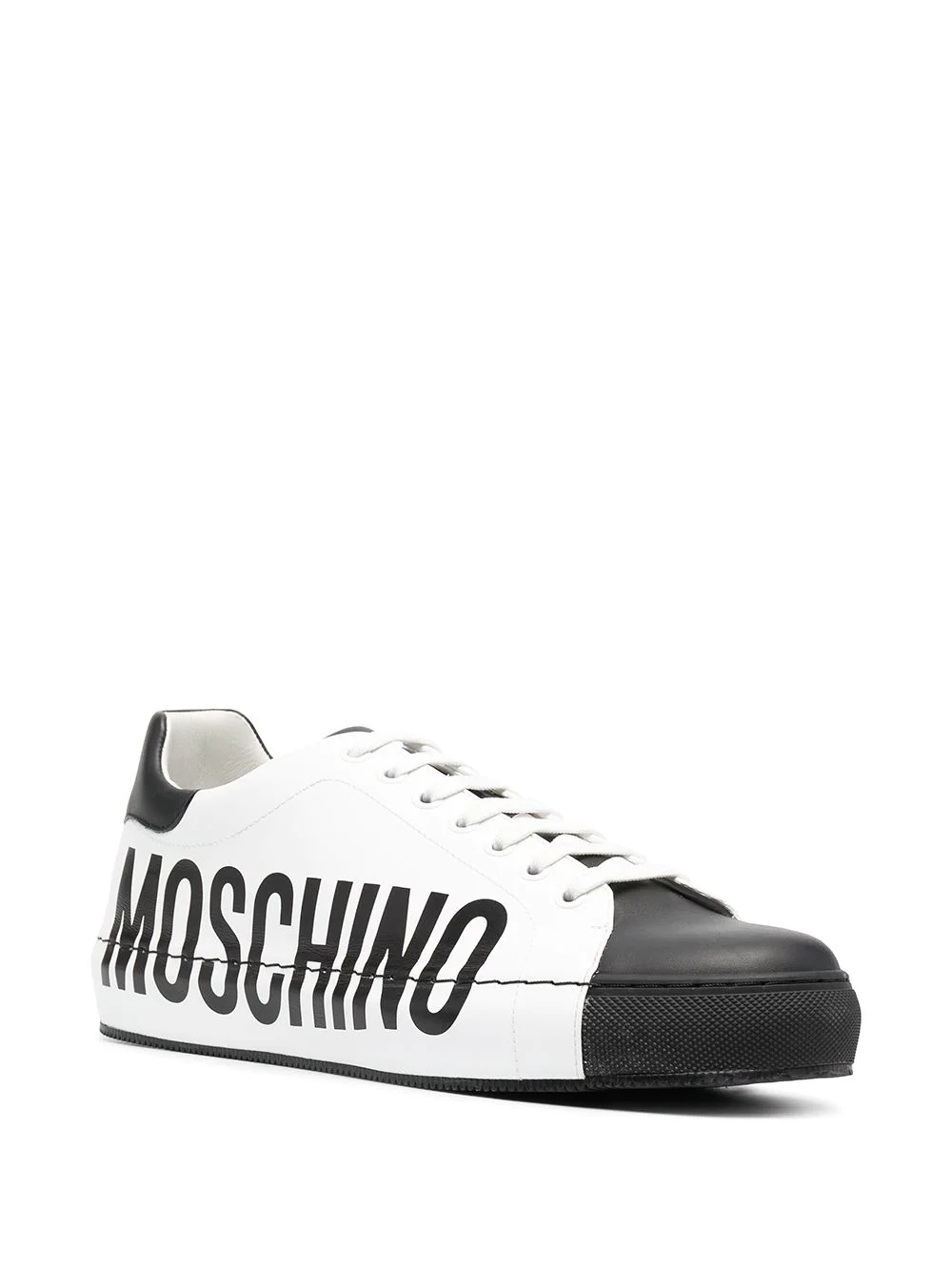 logo-print two-tone sneakers - 2