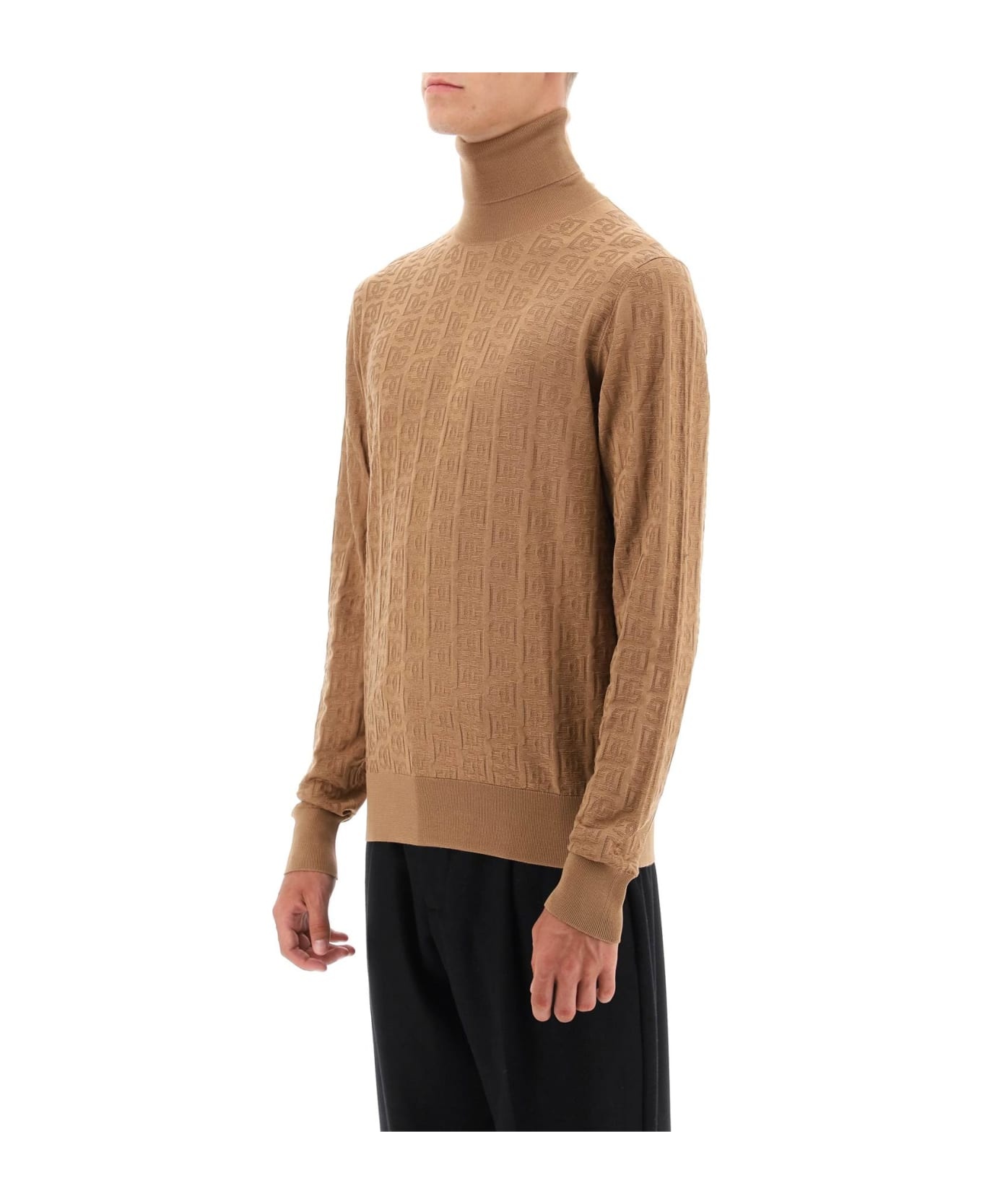 Logo Monogram Turtleneck Sweater - 4