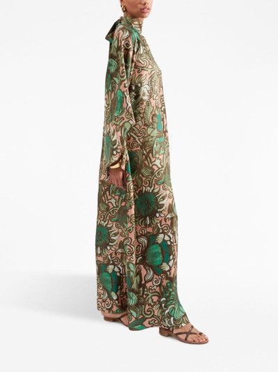 La DoubleJ Magnifico floral-print silk maxi dress outlook