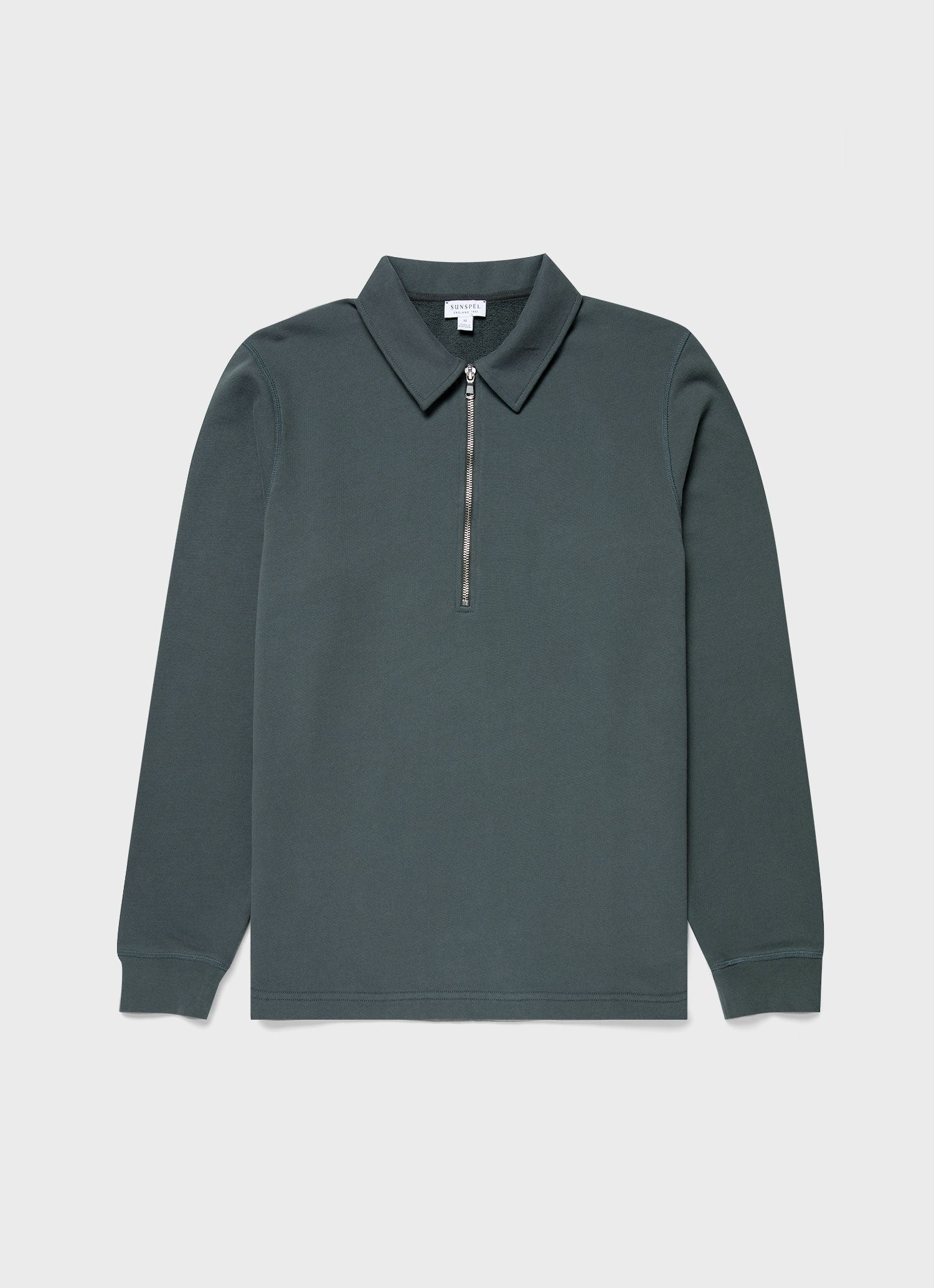 Zip Polo Loopback Sweatshirt - 1