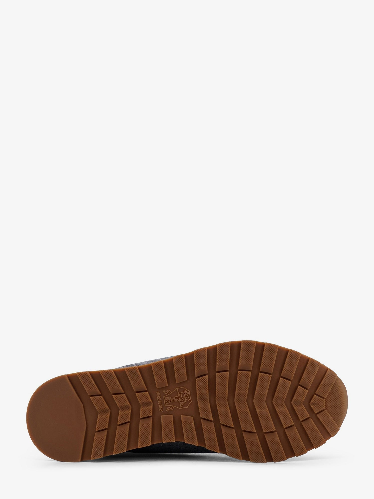 LOW-TOP WOOL FLANNEL SNEAKERS WITH LEATHER PROFILES - 4