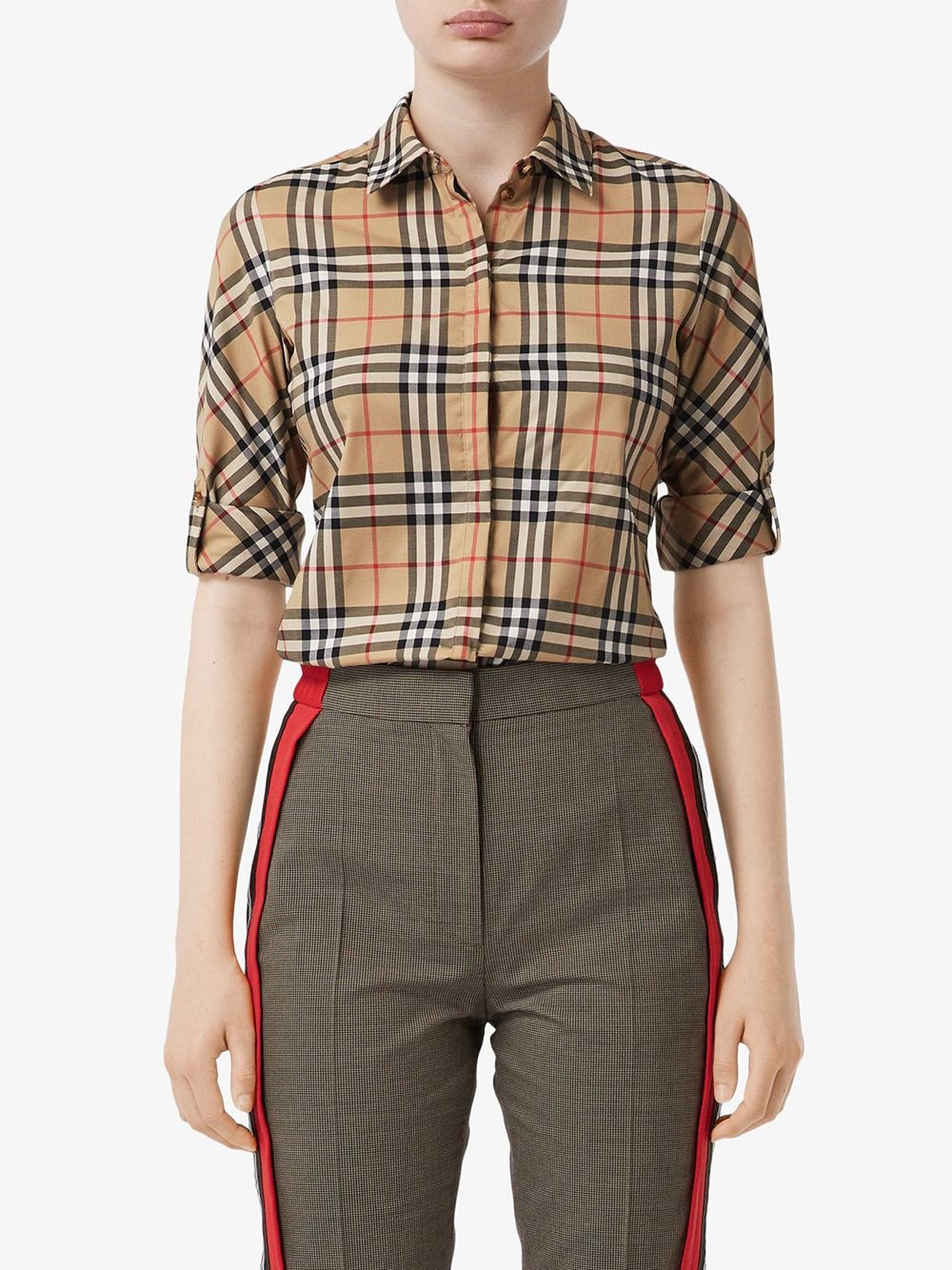 vintage check shirt - 3
