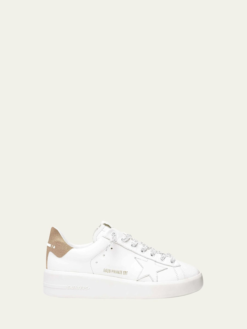 Purestar Mixed Leather Low-Top Sneakers 1