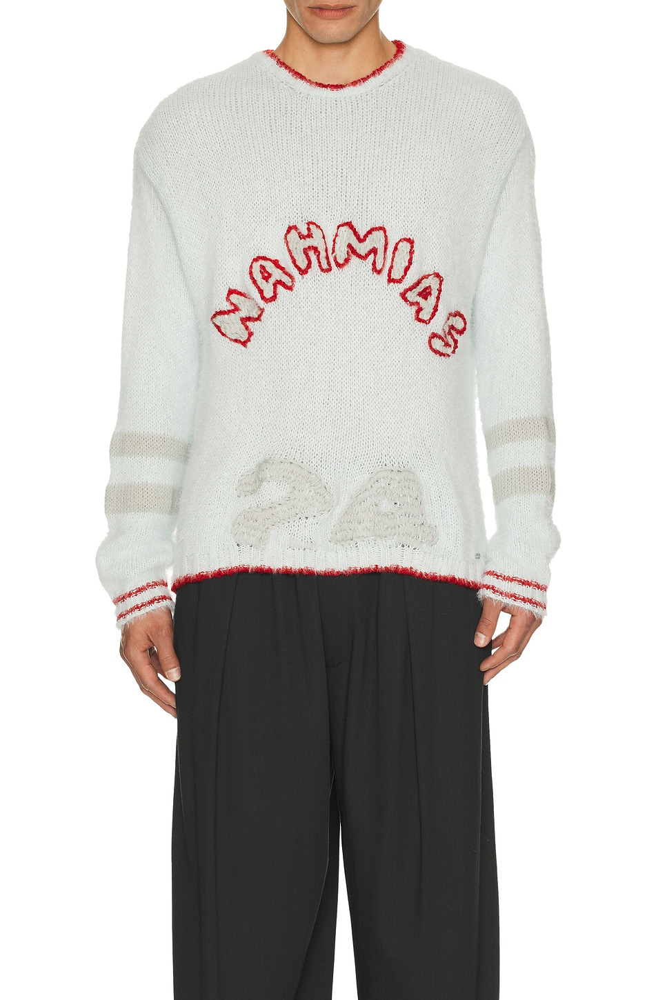 Graduation Knit Boxy Crew Neck Sweatshirt - 4