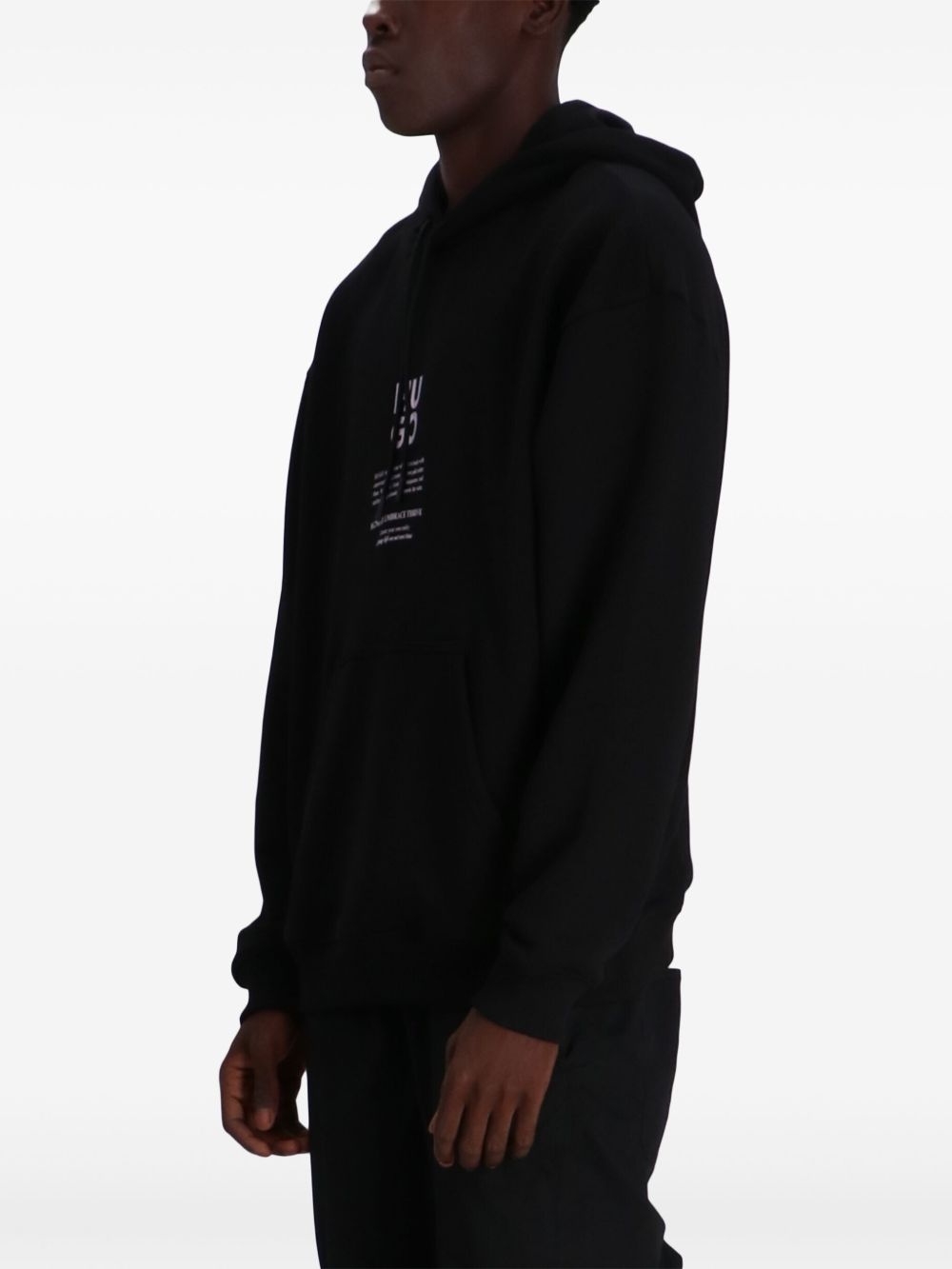 printed cotton hoodie - 3