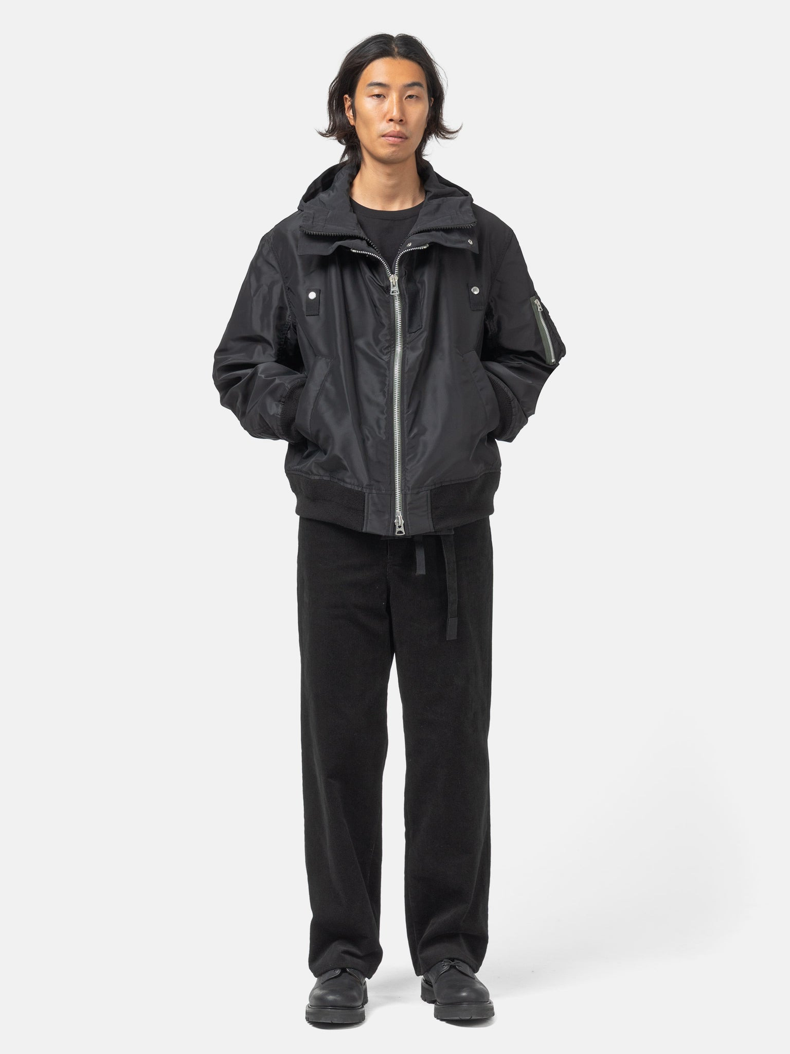 Nylon Twill x Grosgrain Blouson Black - 2