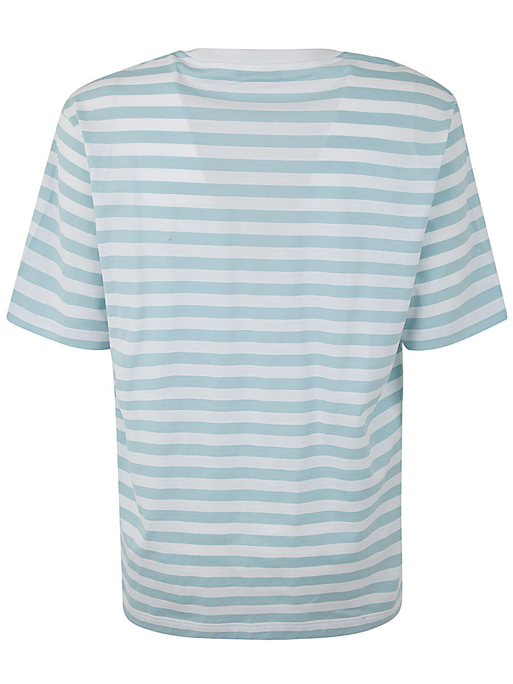 Versace Men T-Shirt Striped Jersey Fabric + Embroidered Versace Nautical Emblem - 7