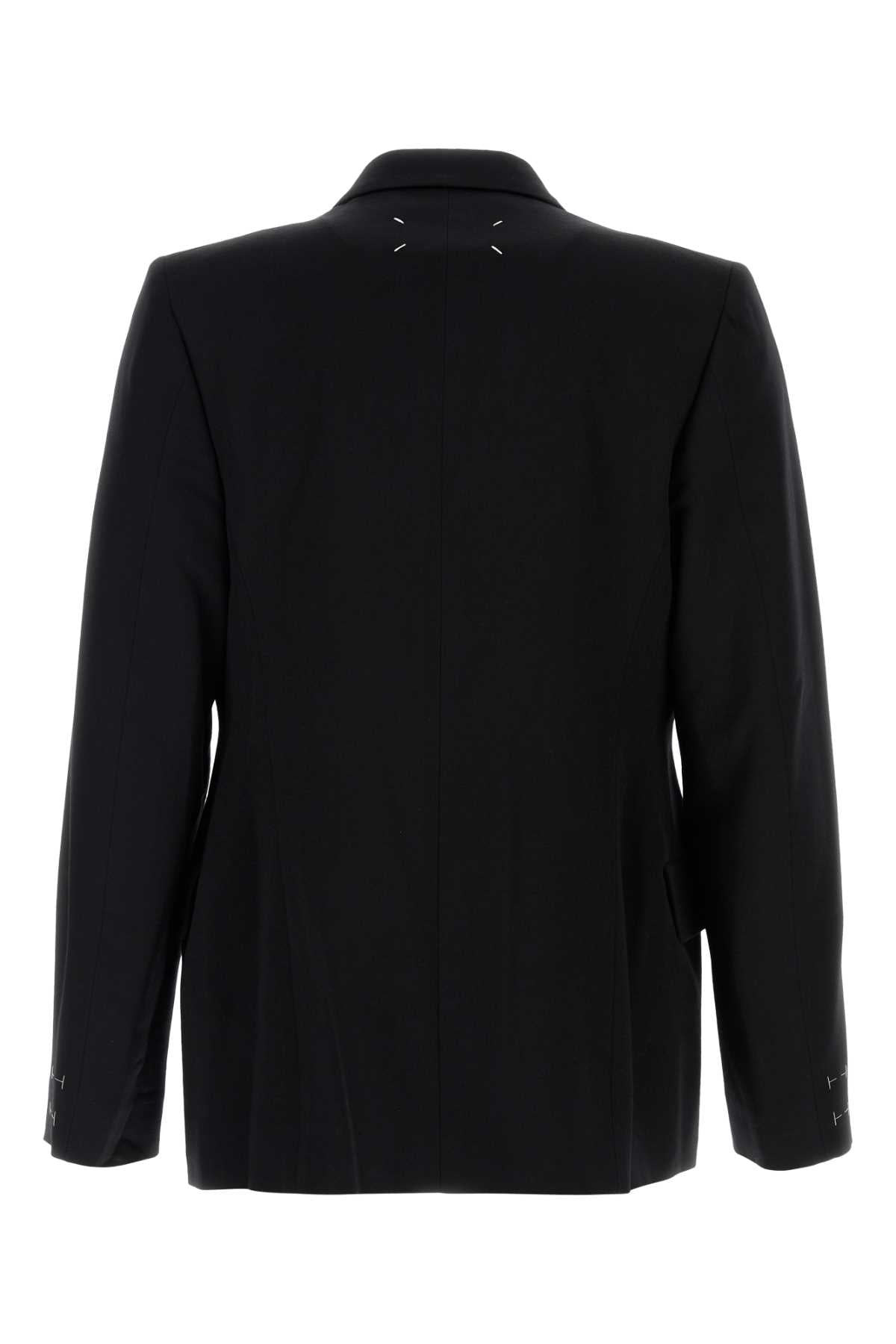 Maison Margiela Men Black Wool Blazer - 2