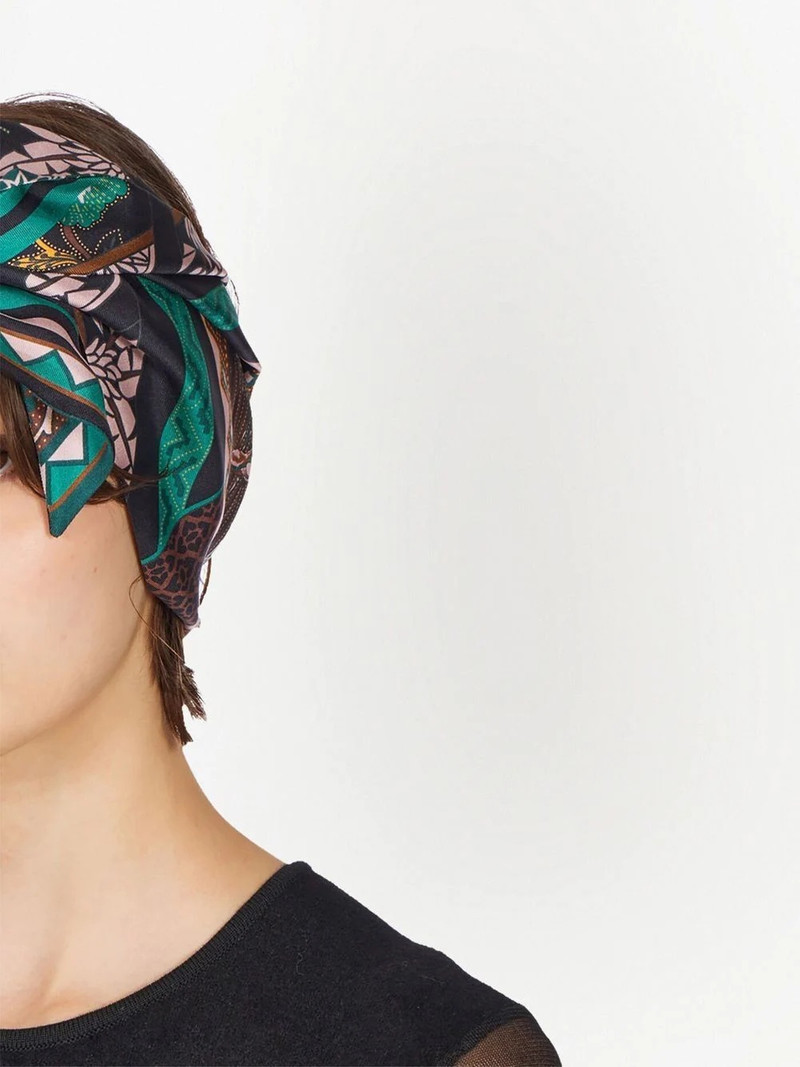 FERRAGAMO Nirvana print twilly band outlook