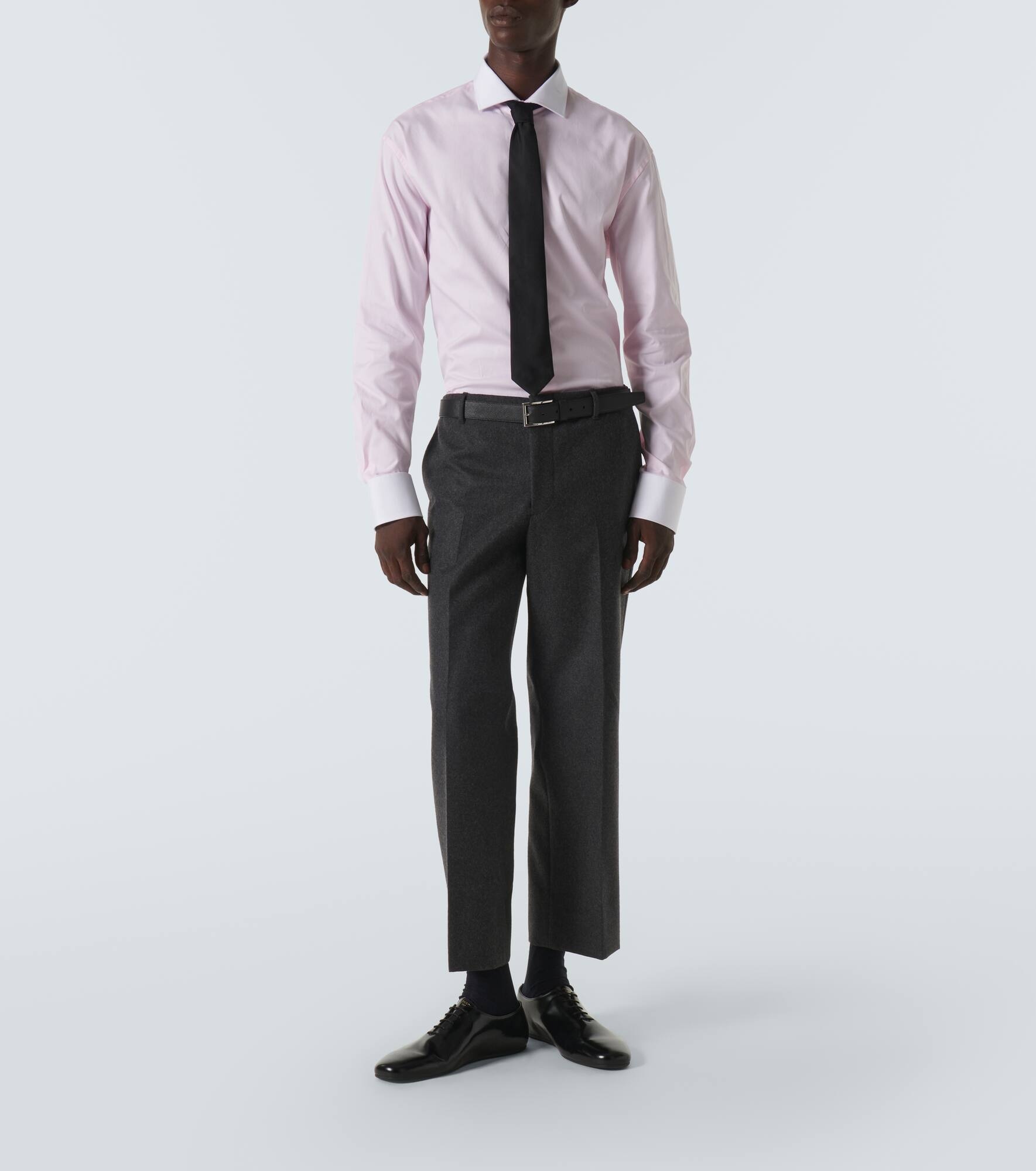 Brushed leather Oxford shoes - 2