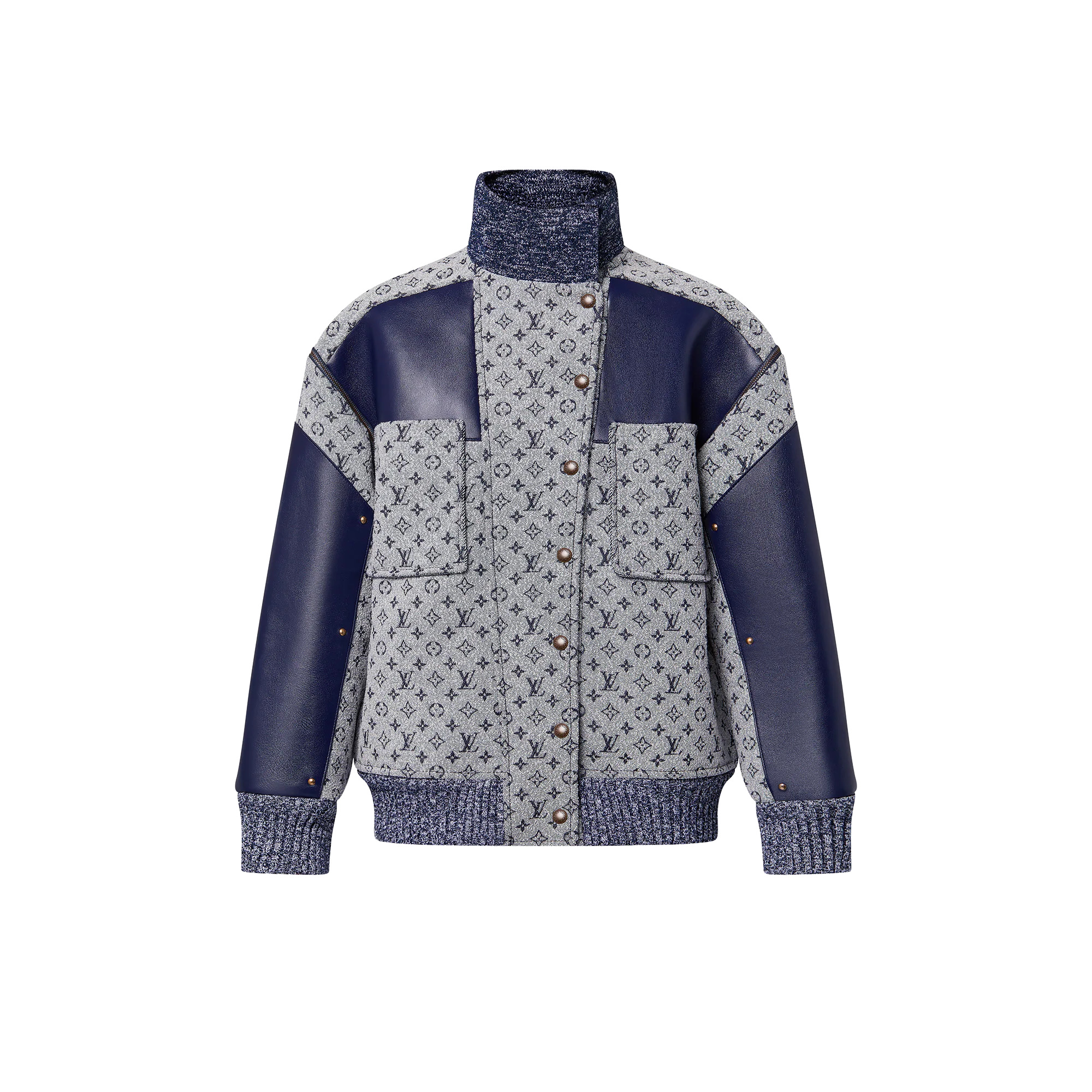 Bouclé Monogram Zip-Off Jacket - 1