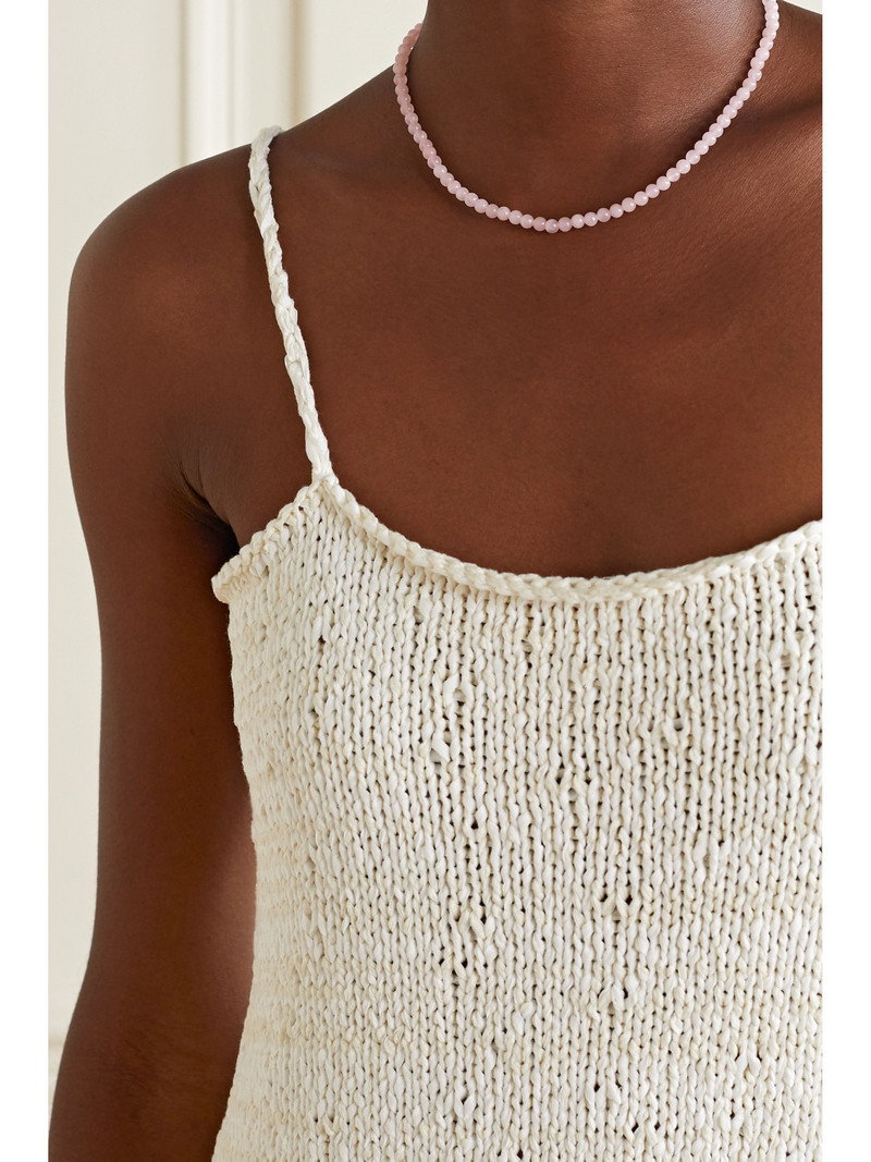 14-karat Gold Quartz Necklace 5