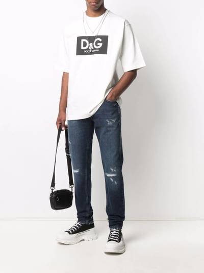 Dolce & Gabbana distressed ripped jeans outlook