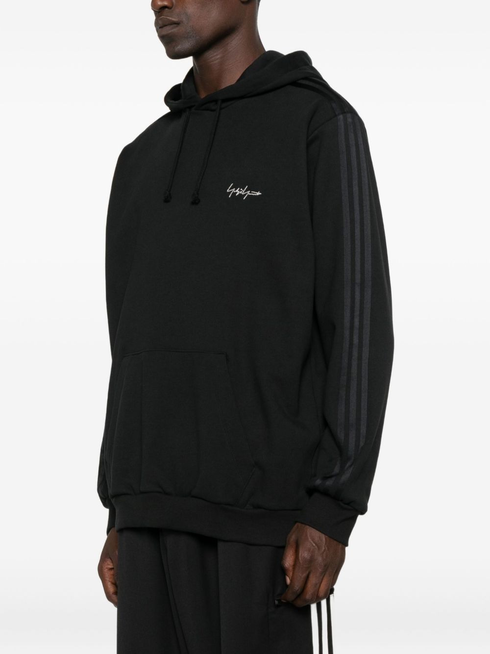 stripe-detail hoodie - 3