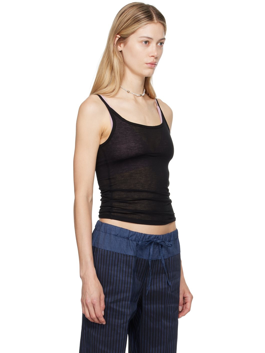Black Bamboo Lyocell Tank Top - 2