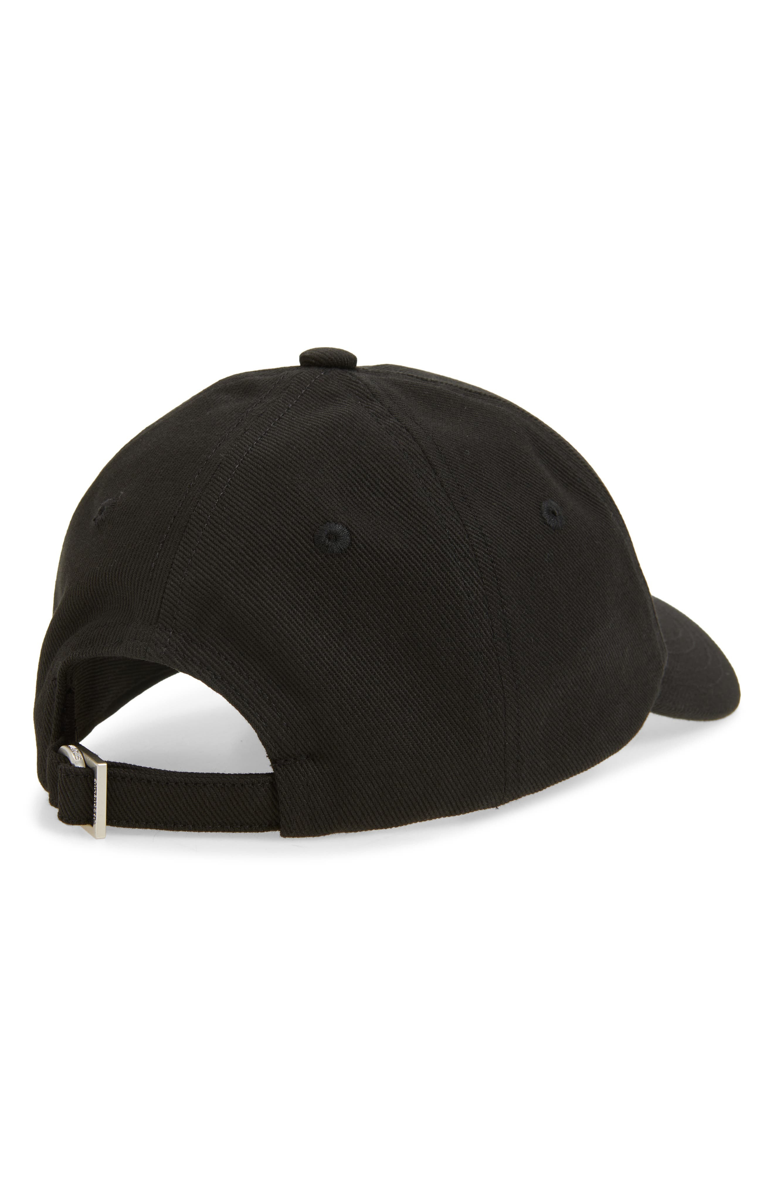 Jacquemus La Casquette Gadjo Baseball Cap in Black 990 at Nordstrom - 2