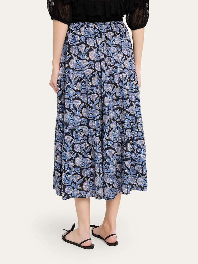 Nessa Tiered Midi Skirt 3