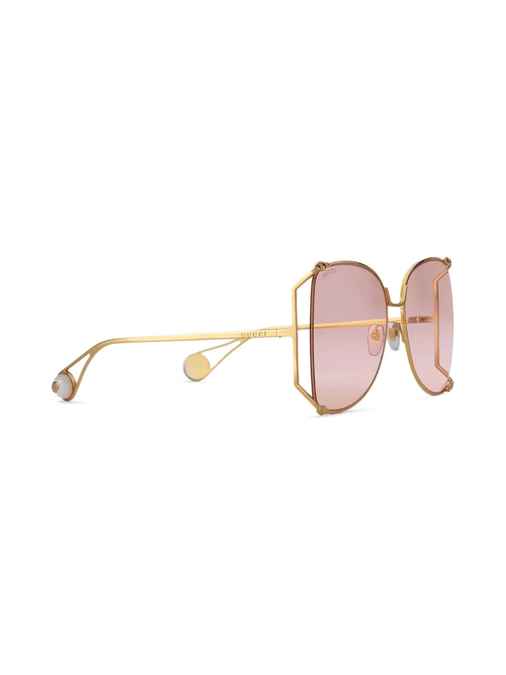 oversized butterfly-frame sunglasses - 2