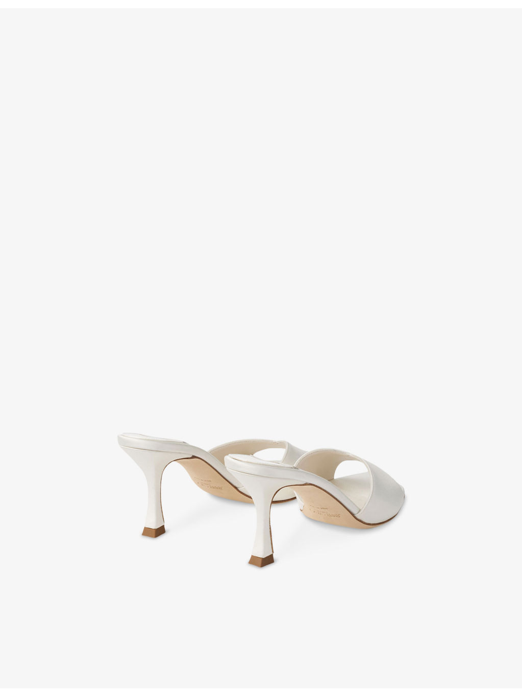 Skye 70 Single-Strap Leather Heeled Mules - 4