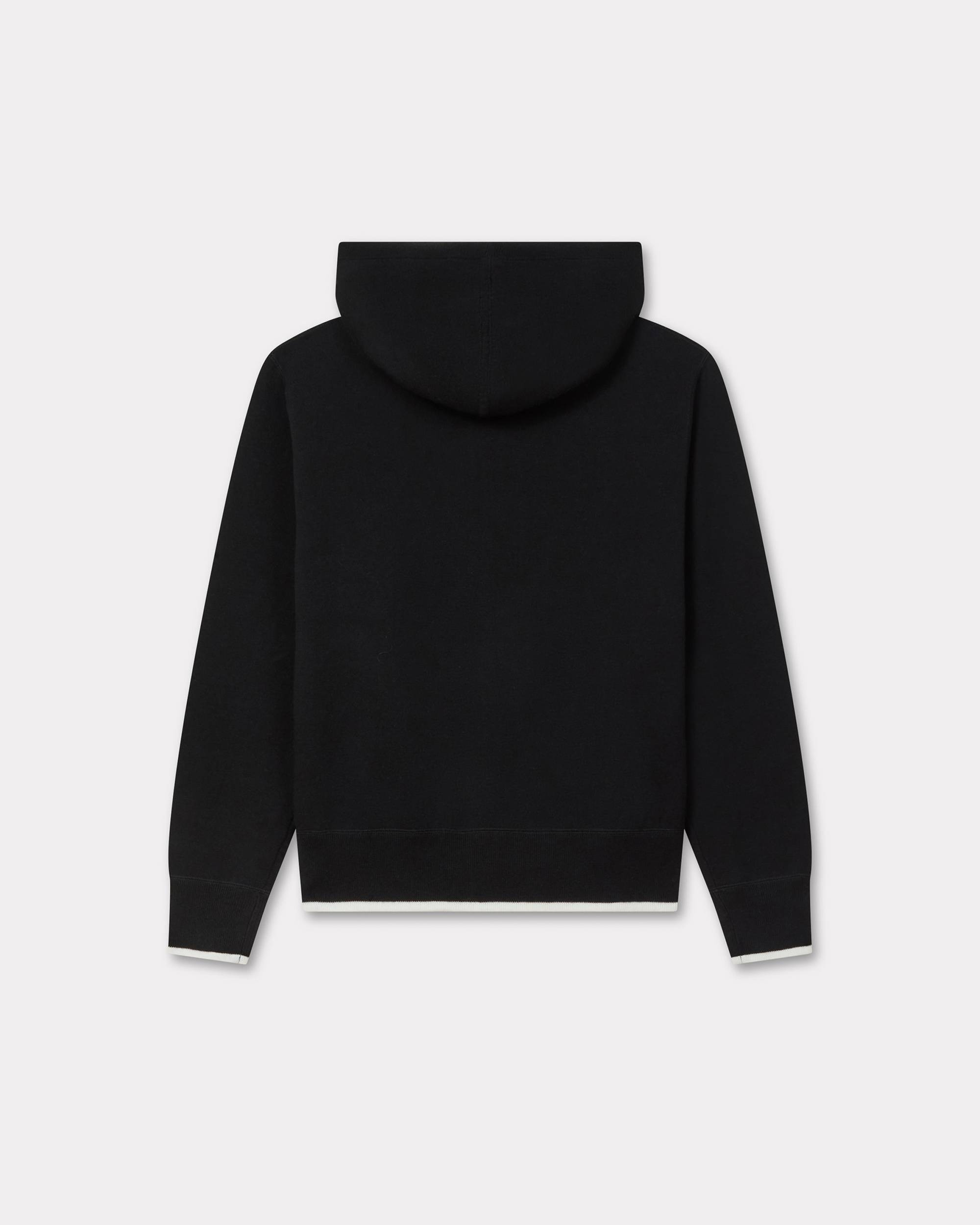 'Boke Flower 2.0' embroidered zip-up hoodie in cotton and wool - 2