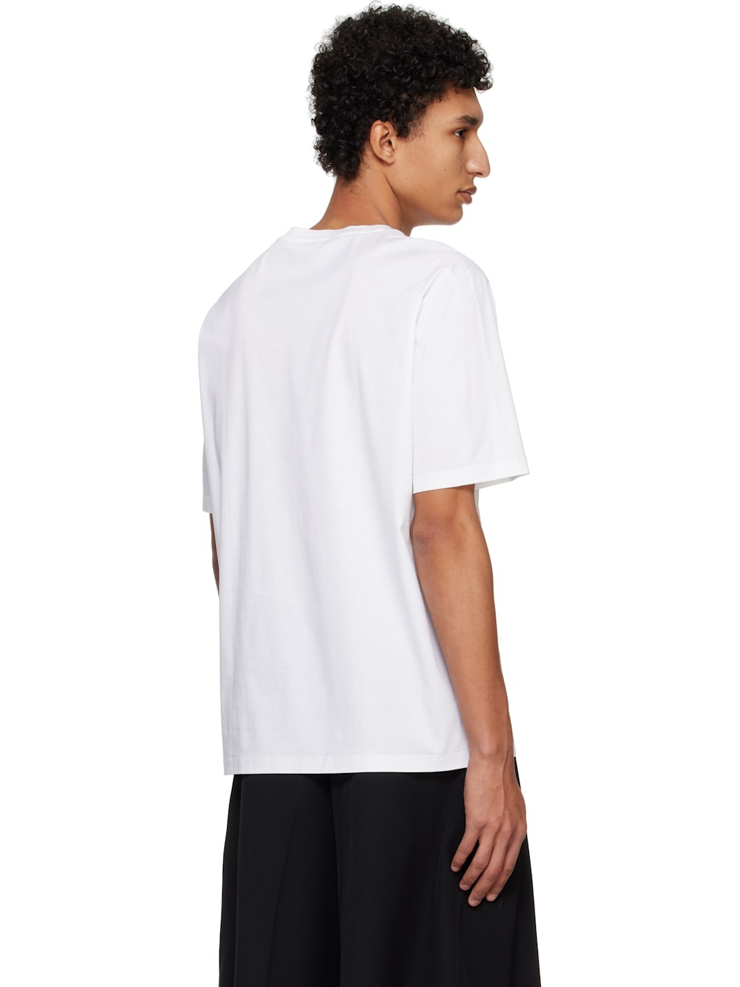 White Cotton T-shirt - 3
