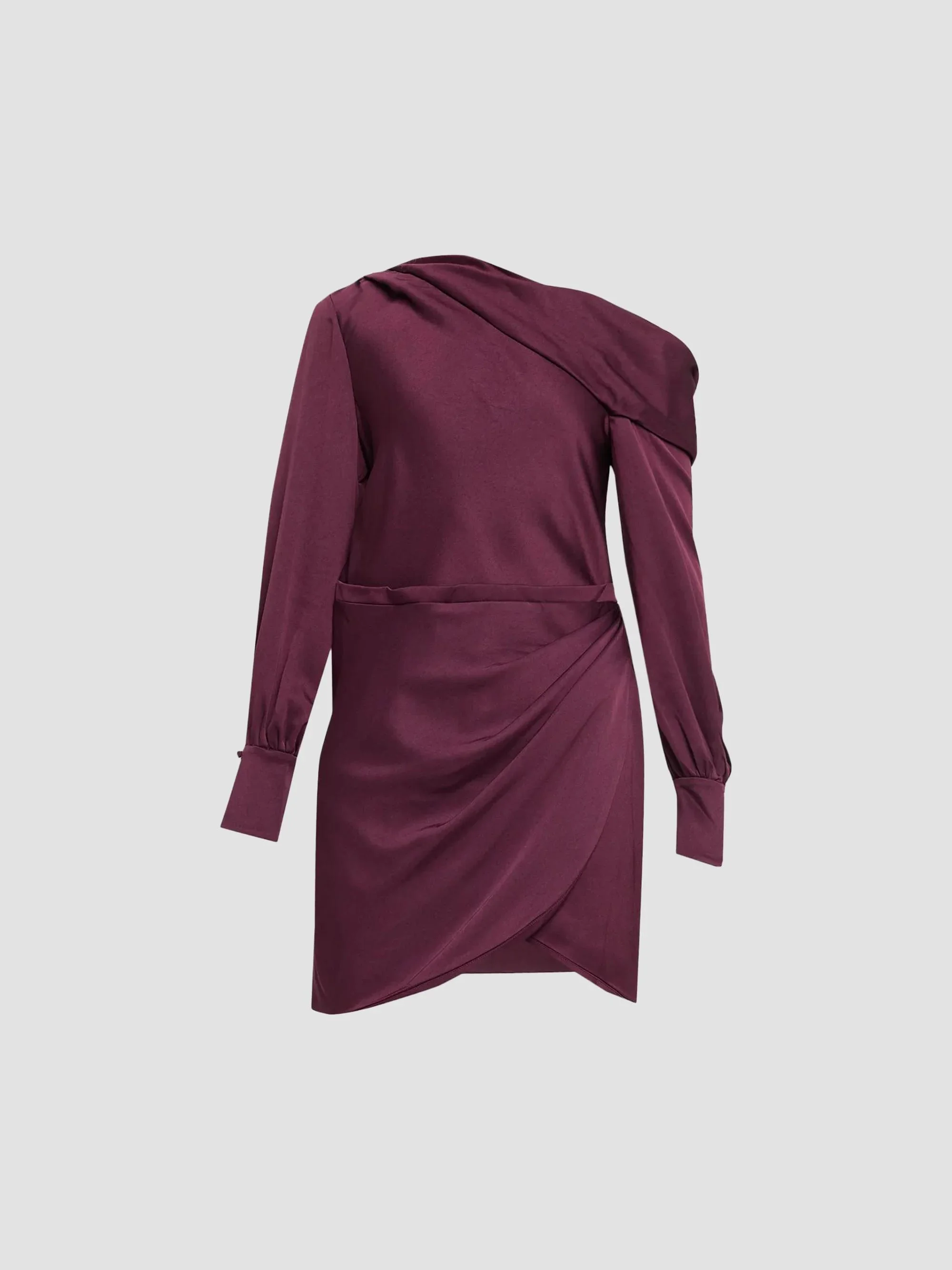 Women's Cameron Draped Mini Dress - Fig - 1