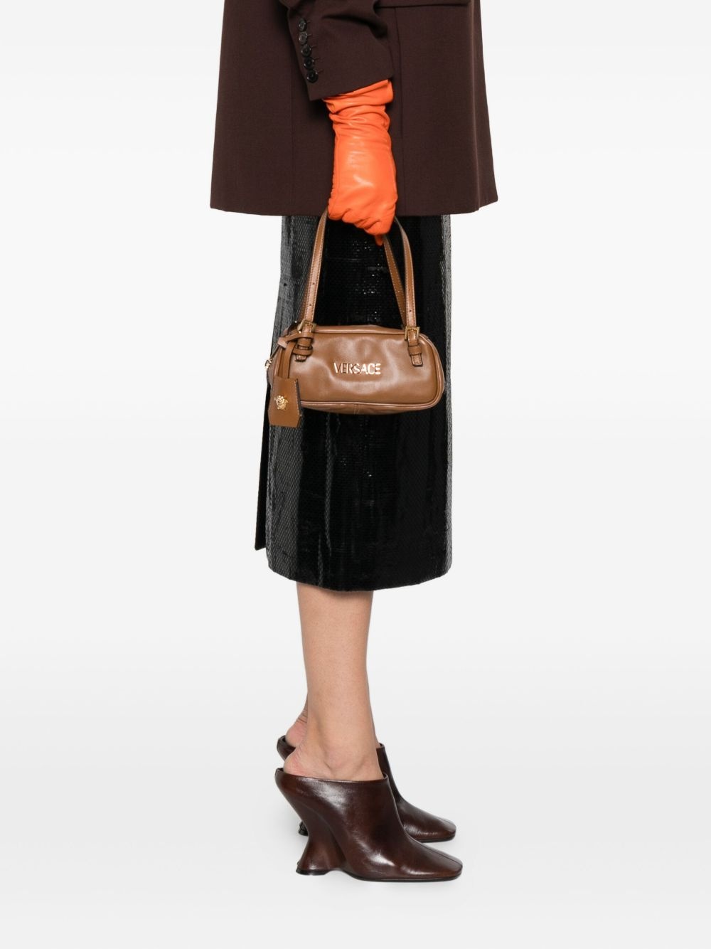 logo-plaque top-handle bag - 2