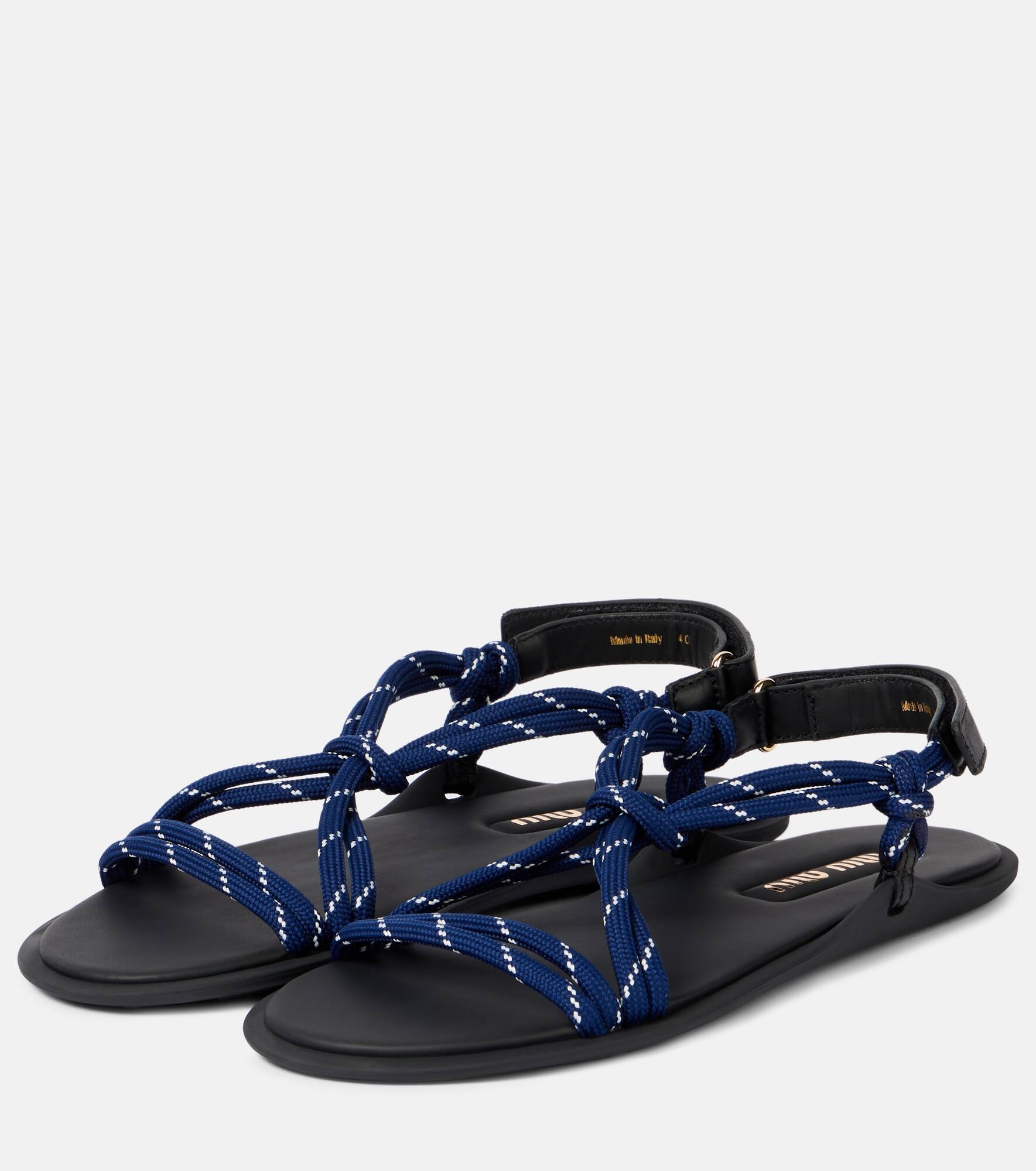 Rivière leather-trimmed sandals - 4