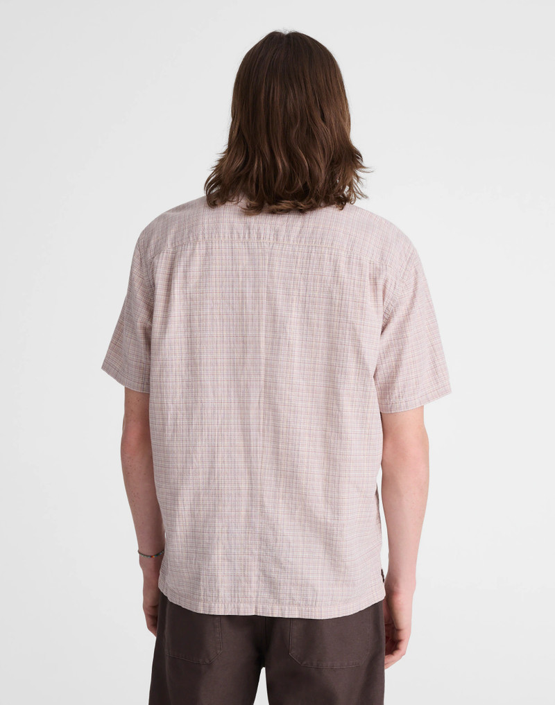 Madewell Short-Sleeve Camp Shirt in Crinkled Cotton Blend outlook