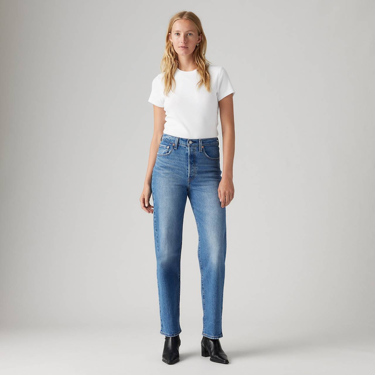 RIBCAGE STRAIGHT ANKLE WOMEN'S JEANS - 2