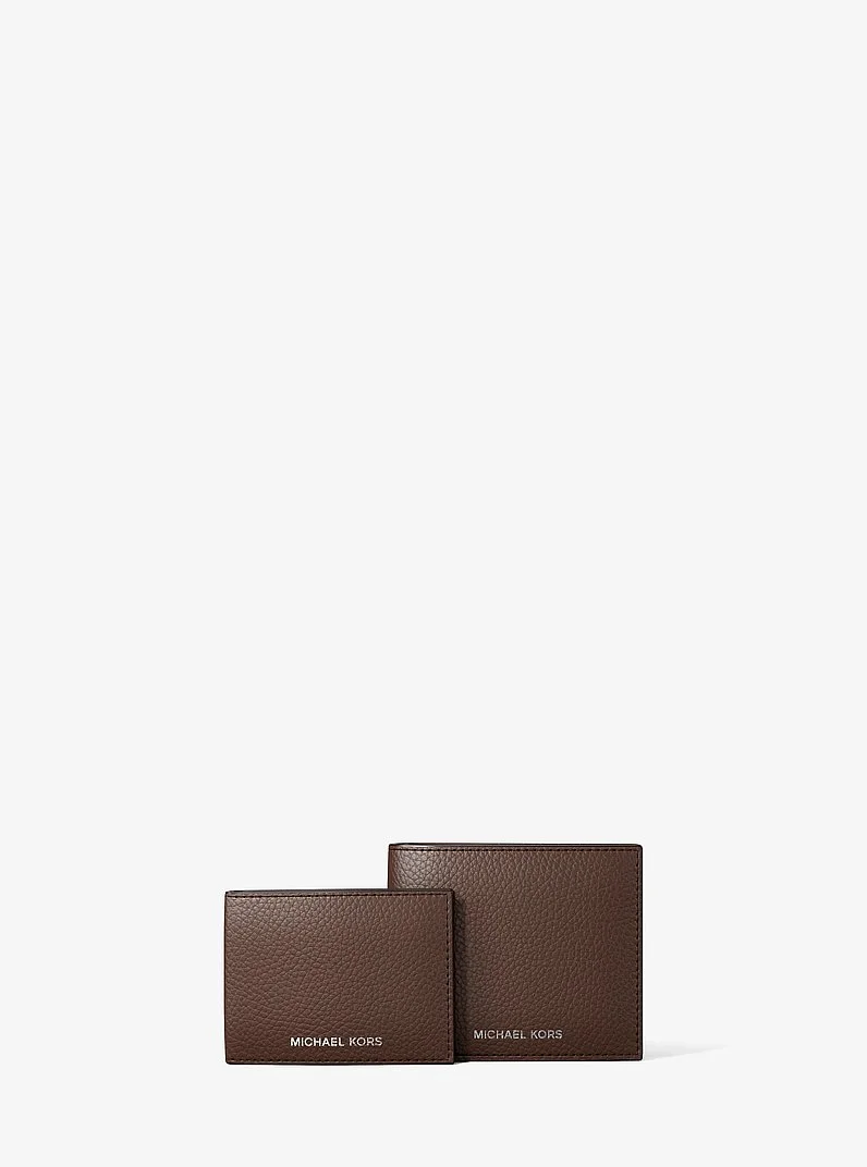 Cooper Pebbled Leather Billfold Wallet With Passcase - 1