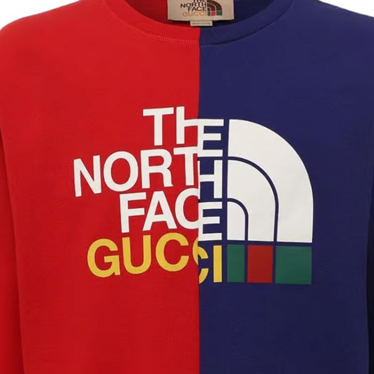 Gucci x The North Face Sweatshirt 'Blue Red' 671500-XJDRE-6051 - 2