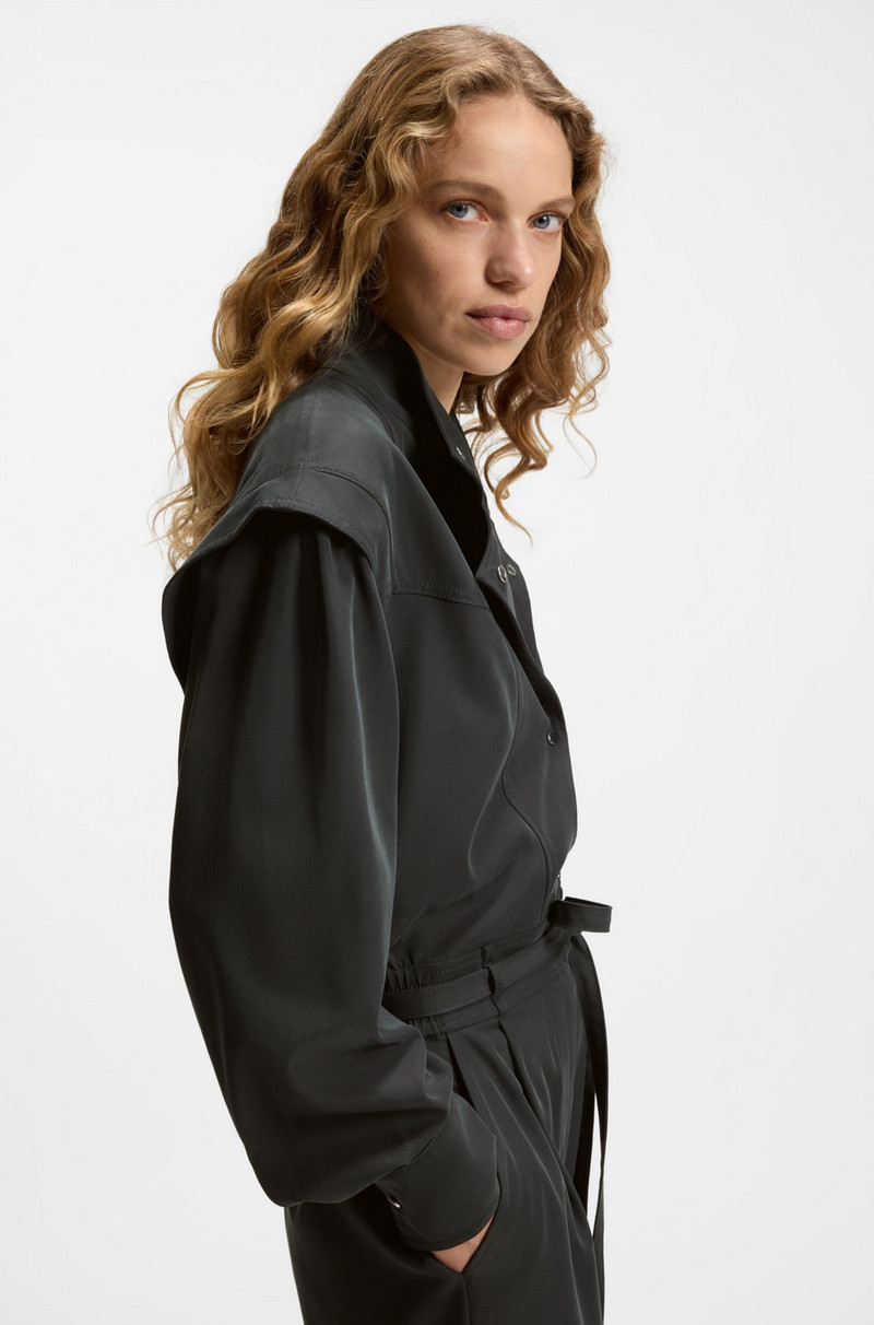JUMPSUIT IN SANDWASHED FABRIC 5