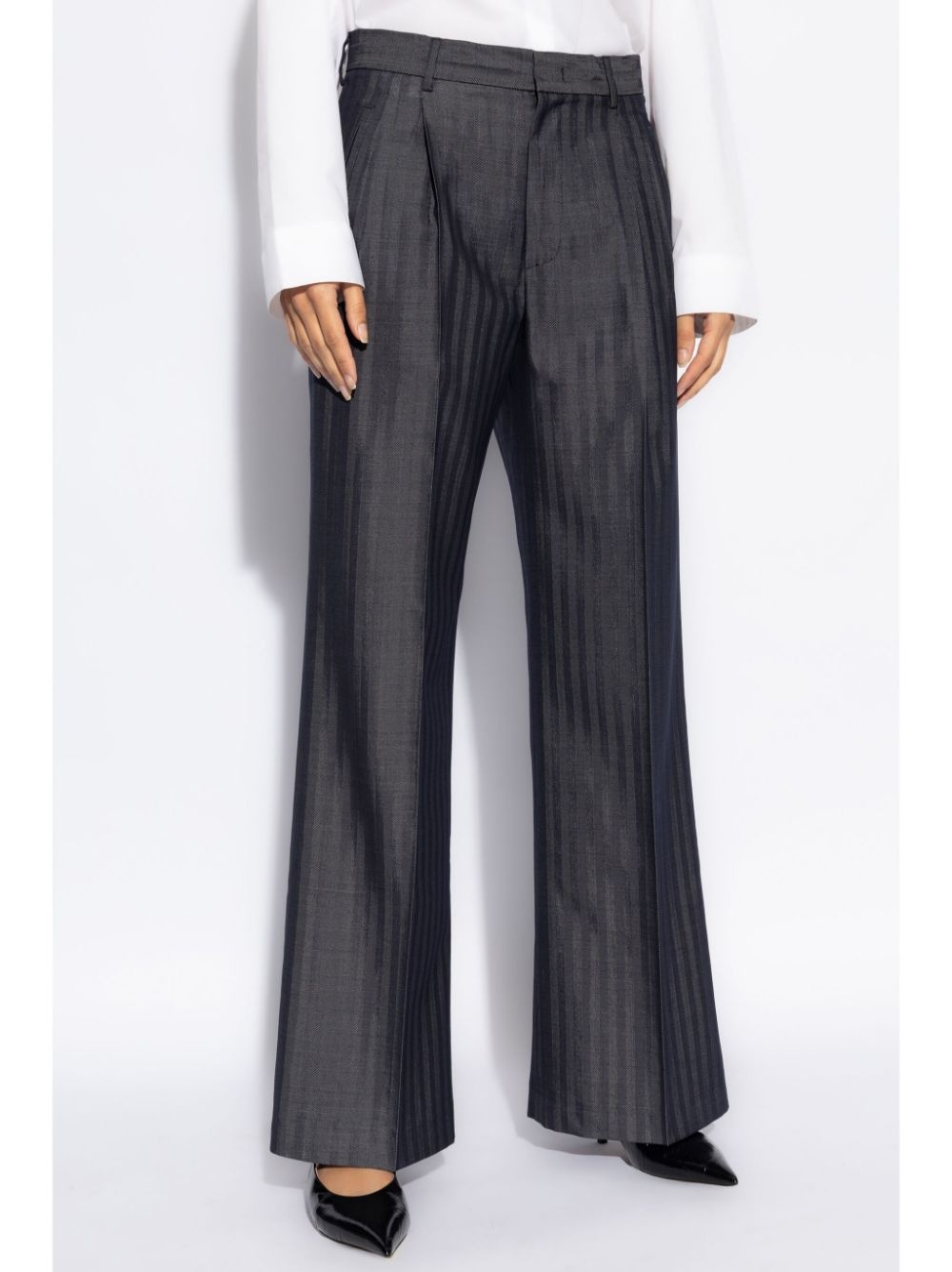 straight-leg tailored trousers - 3
