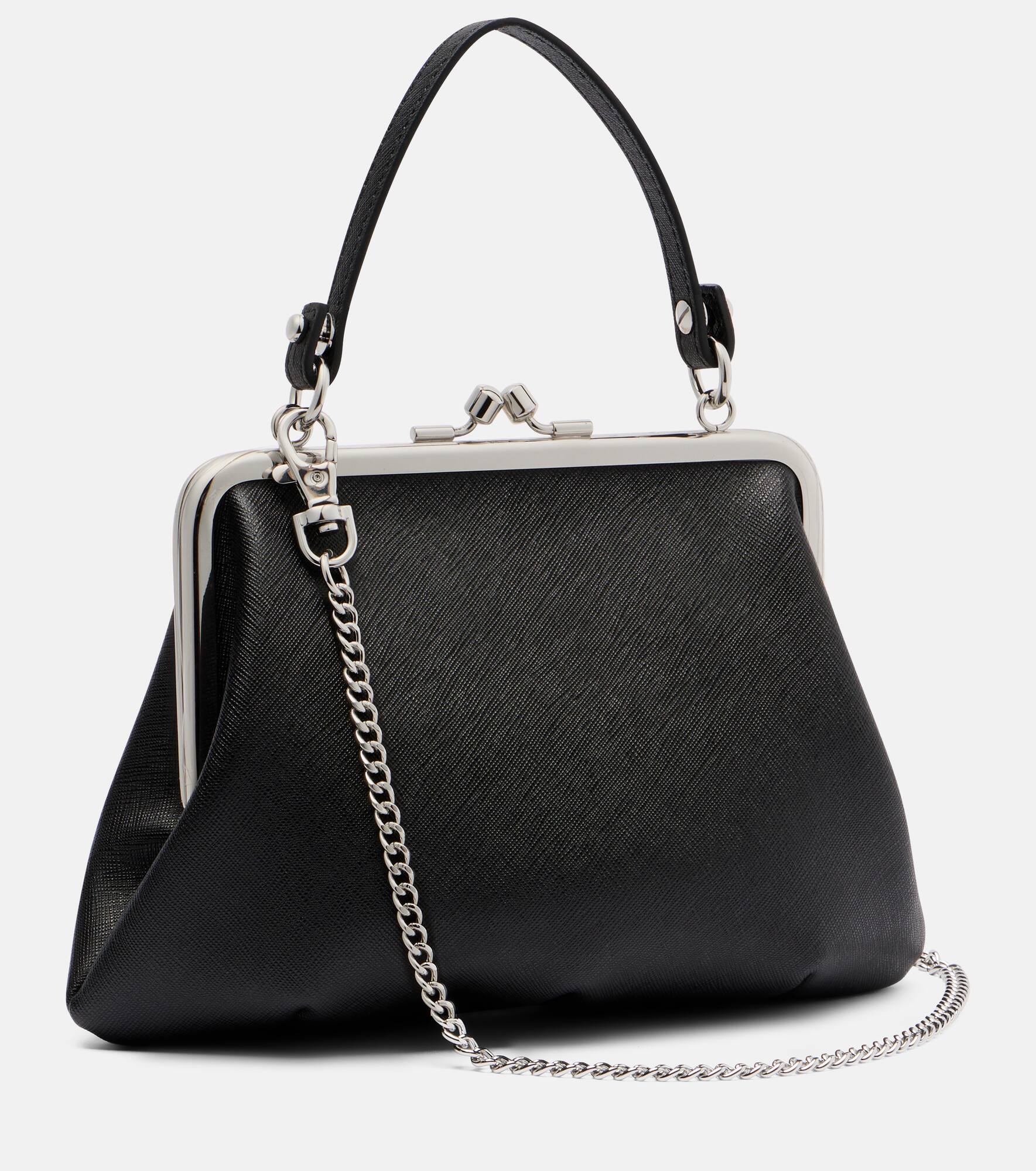 Granny Frame leather tote bag - 4