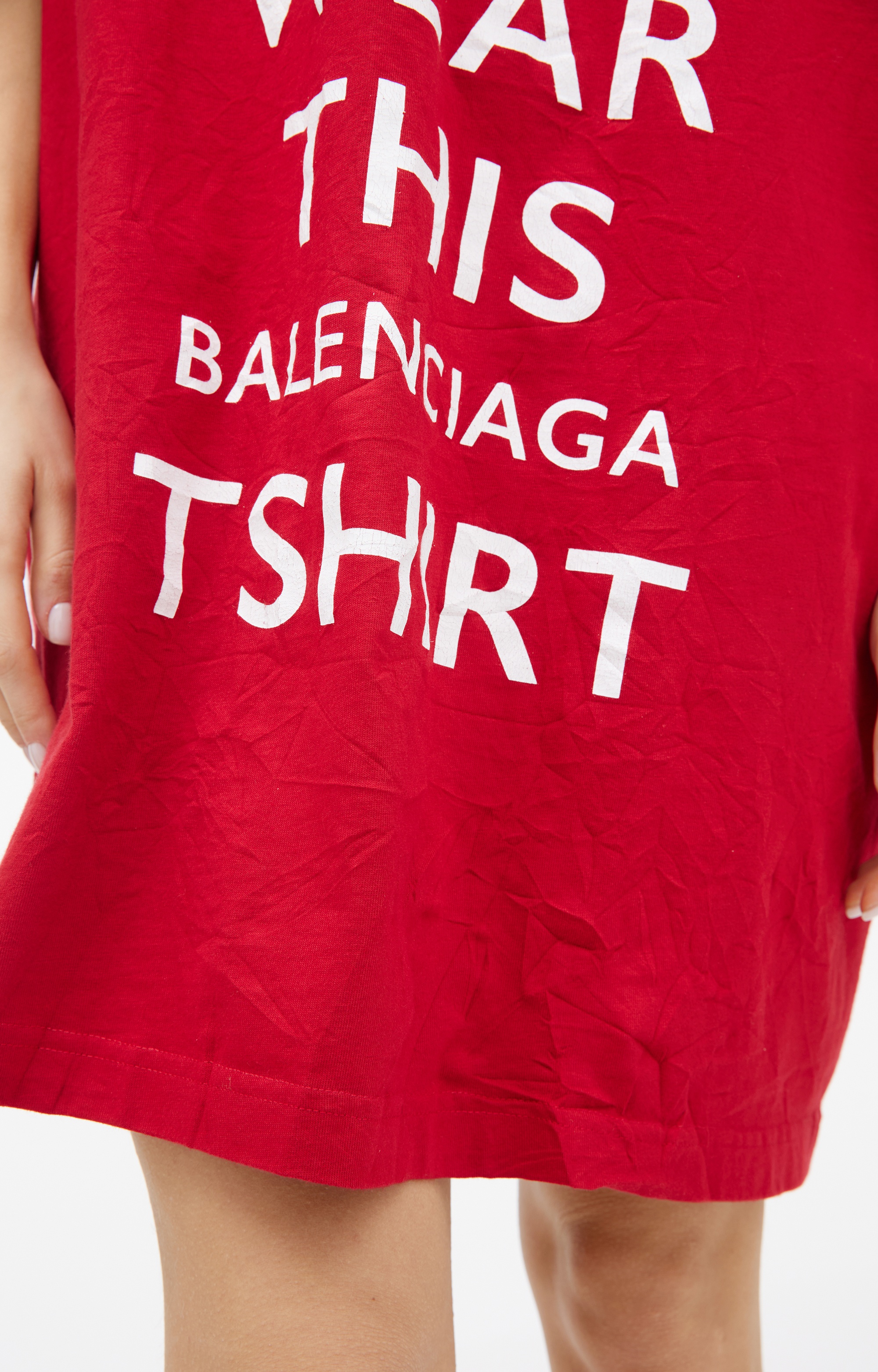RED OVERSIZE T-SHIRT - 5