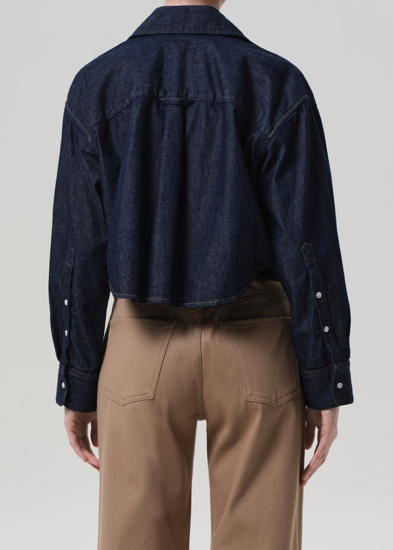 Ana Cropped Shirt In Piave 3