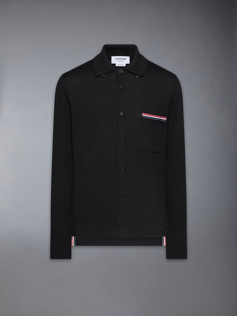 MERINO WOOL JERSEY STITCH LONG SLEEVE SHIRT 1