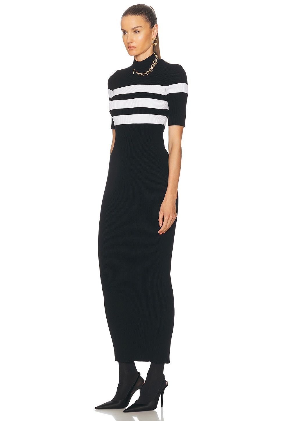 Striped Long Dress - 3
