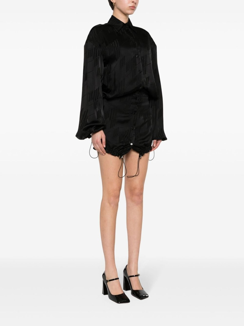 logo-jacquard mini dress 3