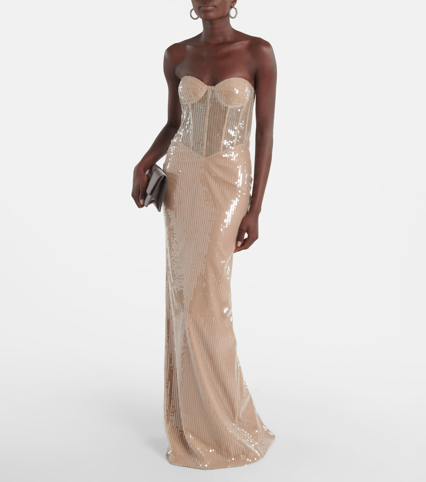 Tara sequined bustier dress - 2