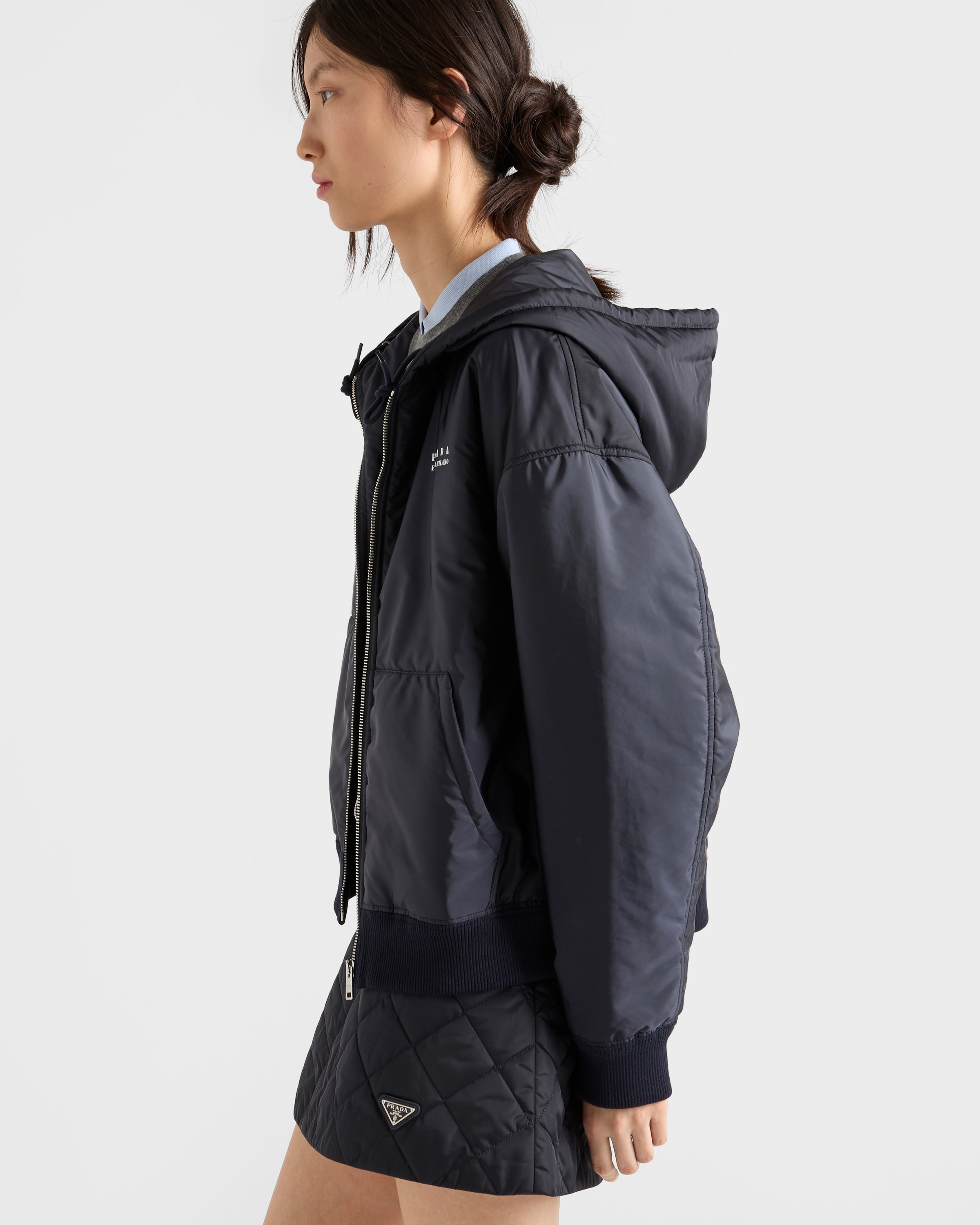 Lightweight Re-Nylon hooded blouson jacket - 6