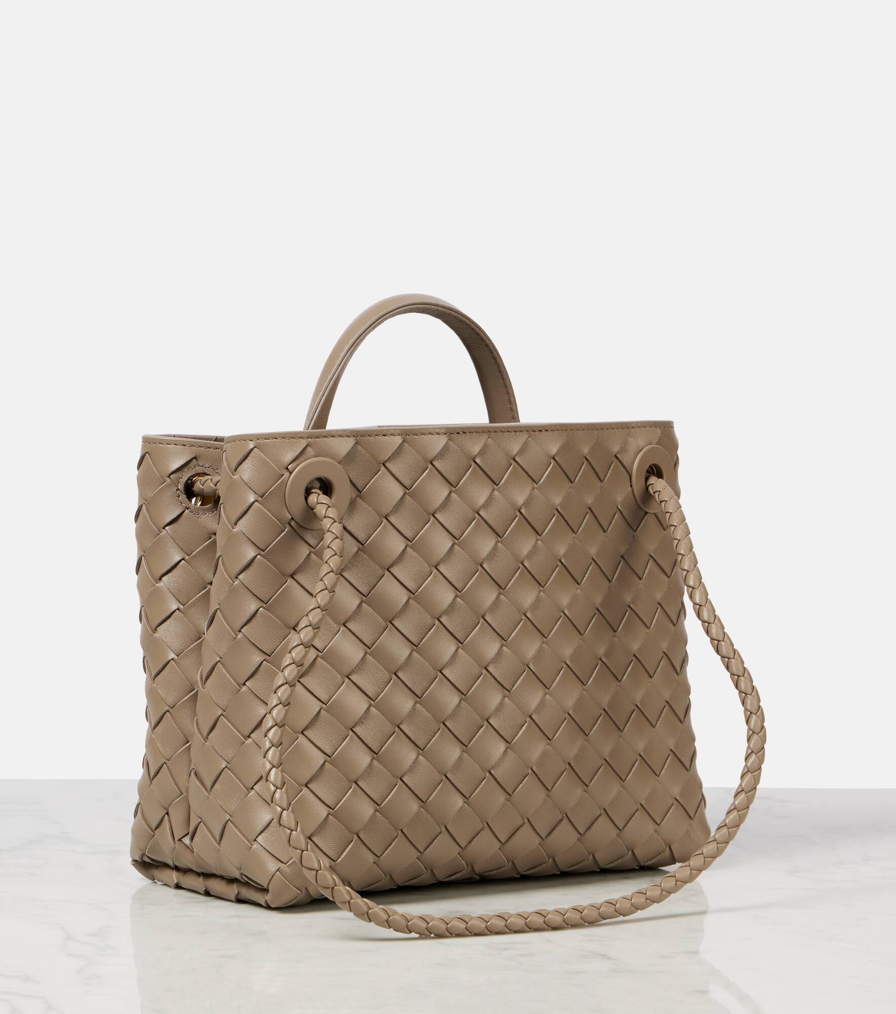 Andiamo Small Intrecciato leather tote bag - 4
